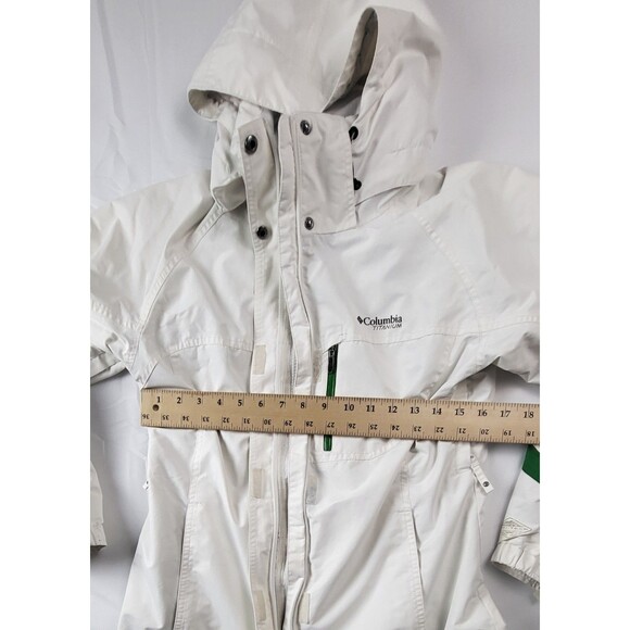Columbia Titanium 3-in-1 Full Zip Hooded Insulated Jacket Women's Small White - Picture 12 of 12